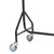 Reinforced Black Heavy-Duty Clothes Rail With 2 Braked and 2 Unbraked Heavy Duty Wheels