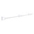 2m White Heavy Duty Wall-Mounted Hanging Clothes Rail with 3 Support Arms