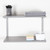 Silver Wooden Twin Slot Shelving Kit - 2 Dark Grey Wooden Shelves Silver Wooden Twin Slot Shelving Kit - 2 Dark Grey Wooden Shelves