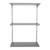 Silver Twin Slot Shelving Kit - H1000 x D300mm - 3 Dark Grey Wooden Shelves Silver Twin Slot Shelving Kit - H1000 x D300mm - 3 Dark Grey Wooden Shelves