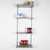 Silver Twin Slot Shelving Kit - H1600mm - 4 Dark Grey Wooden Shelves Silver Twin Slot Shelving Kit - H1600mm - 4 Dark Grey Wooden Shelves