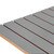 Pack of 40 x Silver Slatwall Panels Half Size - 100mm Centres - 18mm MDF