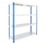 Blue & Grey Heavy Duty Warehouse Shelving With Steel Shelves - Up to 500Kg UDL Per Shelf - 1980mm High, 2440mm Wide