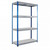 Blue & Grey Heavy Duty Warehouse Shelving Unit With Steel Shelves - Up to 580Kg UDL Per Shelf - 2440mm High