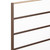 Pair of Brown End Cap for Slatwall Panels 1.2m
