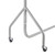 5 x Silver Heavy-Duty Clothes Rails