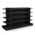 Black Retail Gondola Shelving - 2 x H1800 x W1250mm Bays & 2 x End Bays - 24 Shelves
