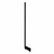 Black End of Run Upright and Leg for Retail Shelving - H2100 x D470mm