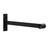 Black Support Arm For up to 25mm Diameter tube - Wall fix