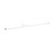 2m Alcove White Hanging Clothes Rail with 1 Support Arm
