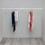 2m Alcove White Hanging Clothes Rail with 1 Support Arm