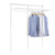 600mm White Clothes Rail for Flexx Wooden Shelves