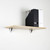 Oak Wall Shelf With Chrome Clips