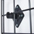 Black 4ft Wall-Mounted Grid Mesh Display with 3 x Wire Baskets