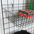 Black 4ft Wall-Mounted Grid Mesh Display with 3 x Wire Baskets