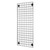 Black 4ft Wall-Mounted Grid Mesh Display with 3 x Wire Baskets