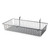 Black 4ft Wall-Mounted Grid Mesh Display with 2 x Wire Baskets