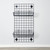 Black 4ft Wall-Mounted Grid Mesh Display with 2 x Wire Baskets