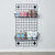 Black 4ft Wall-Mounted Grid Mesh Display with 2 x Wire Baskets