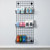 Black 5ft Wall-Mounted Grid Mesh Display with 3 x Wire Baskets