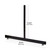 3 x Black 6ft Grid Mesh Two Way Stand 3 x Black 6ft Grid Mesh Two Way Stand