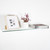 Transparent Wall-mounted Rectangle Glass Shelf With Brackets - 600 x 200mm x 8mm Thickness