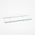 Transparent Wall-mounted Rectangle Glass Shelf With Brackets - 600 x 200mm x 8mm Thickness