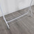 Gloss White 4ft Heavy-Duty Clothes Rail With Top and Bottom Shelf