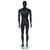 Candor Faceless Egghead Mannequin - Male - Matt Black - Eco-Friendly Plastic