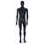 Candor Faceless Egghead Mannequin - Male - Matt Black - Eco-Friendly Plastic