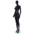 Candor Faceless Egghead Mannequin - Female - Matt Black - Eco-Friendly Plastic