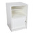 Solido White Till Unit with Lockable Cupboard and Shelf