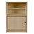 Solido Modern Oak Till Unit with Lockable Cupboard and Shelf
