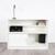 Solido White Wrap Counter with Lockable Cupboard and Shelf
