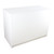 Solido White Wrap Counter with Lockable Cupboard and Shelf