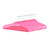 Clear Plastic Pink Hangers with Trouser Bar and Shoulder Notches - 45cm
