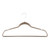 Clear Plastic Grey Hangers with Trouser Bar and Shoulder Notches - 45cm