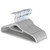 Textured Grey Plastic Hangers with Belt Bar - 40cm