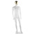 Focus Mannequin 01 - Male - Gloss White - 1 Gold Face + 1 Silver Face