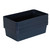 3 x Blue Linen Texture Large Storage Baskets