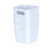 3 x White Square Storage Baskets