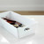 3 x White Rectangle Storage Baskets