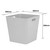 3 x Grey Large Cube Storage Baskets 3 x Grey Large Cube Storage Baskets