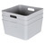 3 x Grey Small Cube Storage Baskets