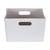 3 x Grey Small Cube Storage Baskets