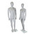 Trance Faceless Mannequin - Female - Matt Grey - Eco-Friendly Plastic