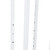 Gloss White Clothes Rail Display Stand - 4 Stepped Arms