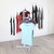 Gloss White Clothes Rail Display Stand - 4 Stepped Arms