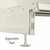 Jura White Retail Wall Shelving - 2 Bays - 1800mm High With 470mm Base Shelf