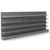 Silver Retail Wall Shelving - 5 Bays - 1800mm High With 470mm Base Shelf